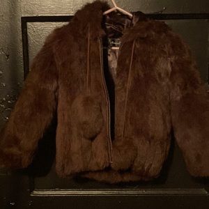 Fur coat girls good condition